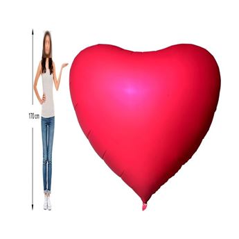 Imagen de Globo Corazón Jumbo Foil Rojo 170cm / 68 pulgadas