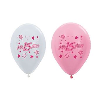 Imagen de Globos Mis 15 Años Látex (10 unidades)