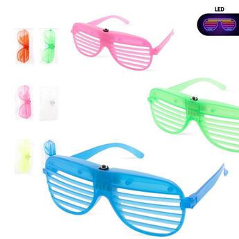 Imagens de Gafas de Fiesta con Luz Led Surtidas (1ud)