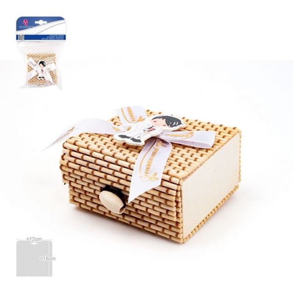Imagens de Cajita Bambú Regalo Mi Primera Comunión Niño 