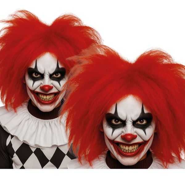 Imagen de Peluca Roja Payaso Loco (En caja)