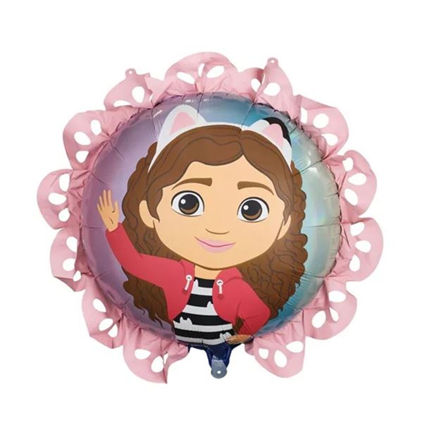 Imagen de Globo La Casa de Muñecas de Gabby Volantes (52cm)