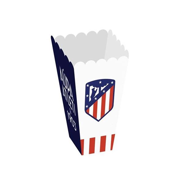 Imagens de Cajitas Palomitas Atlético de Madrid 8,5x8,5x12cm (12 unidades)