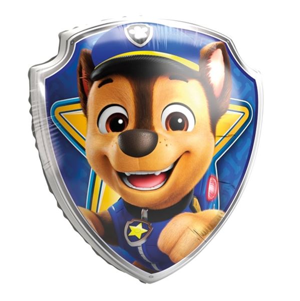 Imagen de Globo Chase Patrulla Canina Placa Foil 68x75 cm