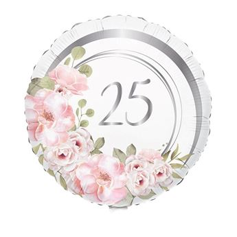 Imagen de Globo 25 Aniversario Floral Foil (45cm)