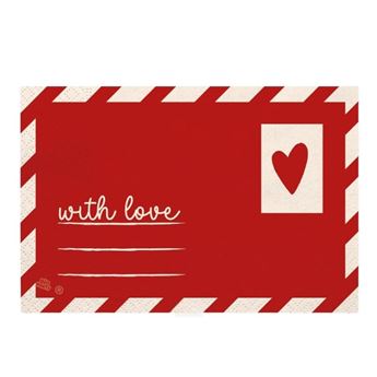 Imagen de Servilletas With Love de papel 33cm (16uds)