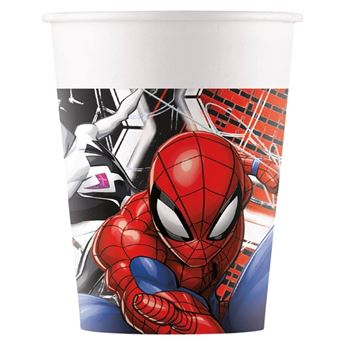 Imagen de Vasos Spiderman Telaraña Cartón (8 uds)