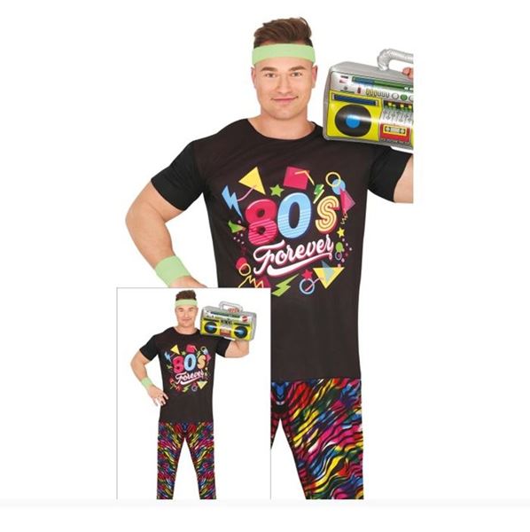 Imagen de Disfraz Años 80 Rainbow 80s Lover (Talla 48-50) 