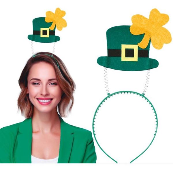 Imagen de Diadema Chistera San Patricio con Trébol