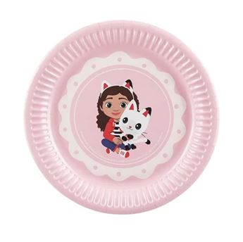 Imagen de Platos Gabby’s Dollhouse 18 cm cartón Pack de 6