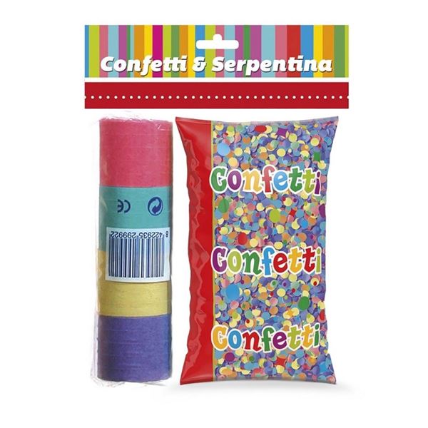 Imagens de Bolsa Confeti Colores papel con Serpentina