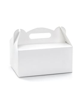 Picture of Cajas blancas con asa 19 x 14 x 9 cm (Pack 10 uds)