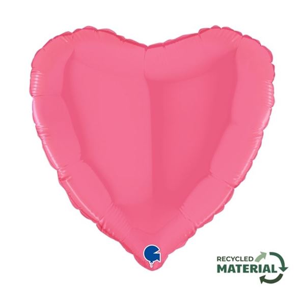 Imagen de Globo corazón Rosa Chicle 45cm (10uds)
