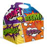Imagen de Caja Chuches Comic Superhéroes cartón (20x16x11cm)