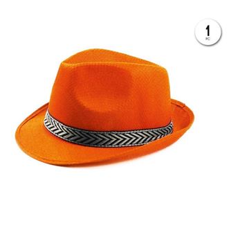Imagen de Sombrero Gangster Naranja (1 unidad)