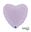 Imagen de Globo Corazón Lila Mate Foil 45cm (10uds)