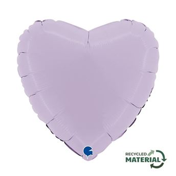 Imagens de Globo Corazón Lila Mate Foil 45cm (10uds)