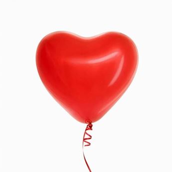 Picture of Globos Corazón Rojo 28 cm San Valentín (6uds)