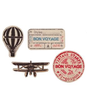 Picture of Decoración Mesa Confeti Buen Viaje de Madera (20 piezas)