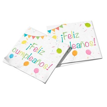 Imagens de Servilletas Feliz Cumpleaños papel 33cm (20uds)