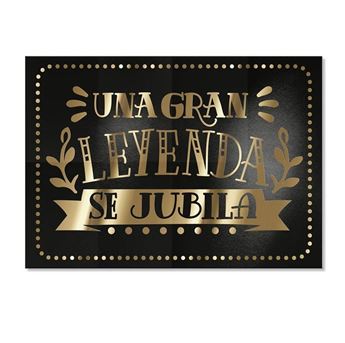 Imagen de Cartel Decorativo Una Gran Leyenda se jubila papel Grande (100cm x 70cm)