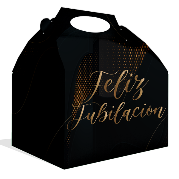 Imagen de Caja Regalo Feliz Jubilación con Asa cartón