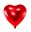 Imagen de Globo Corazón Rojo Foil (45cm) 