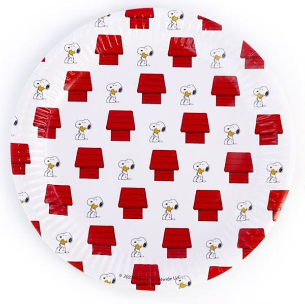 Imagen de Platos Snoopy Clásico 23cm cartón (6uds)