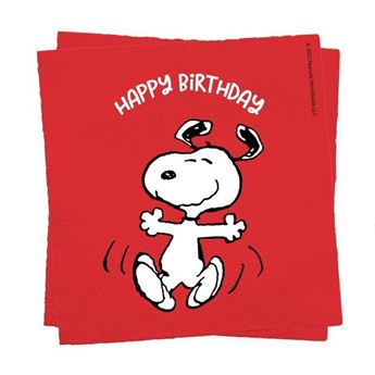 Imagen de Servilletas Snoopy Clásico Papel 33cm (12uds)