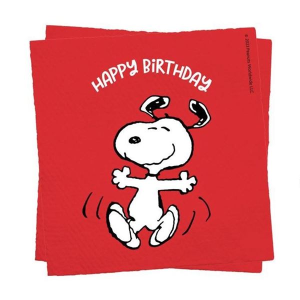 Imagen de Servilletas Snoopy Clásico Papel 33cm (12uds)