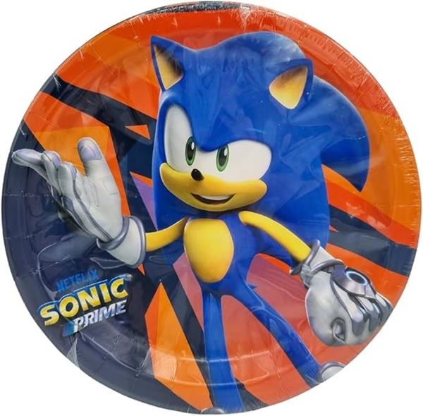 Imagens de Platos Sonic Prime cartón 23cm (8 unidades)