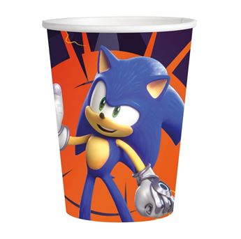 Imagen de Vasos Sonic Prime cartón 250ml (8 unidades)
