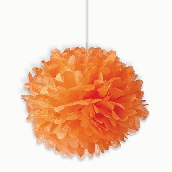 Picture of Pompón de Papel Naranja Ø 40 cm (1 unidad)