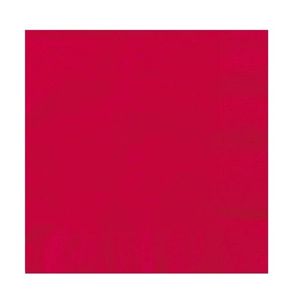 Imagen de Servilletas Color Rojo papel 33cm (50 unidades)