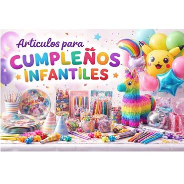 Picture for category ARTÍCULOS PARA CUMPLEAÑOS INFANTILES