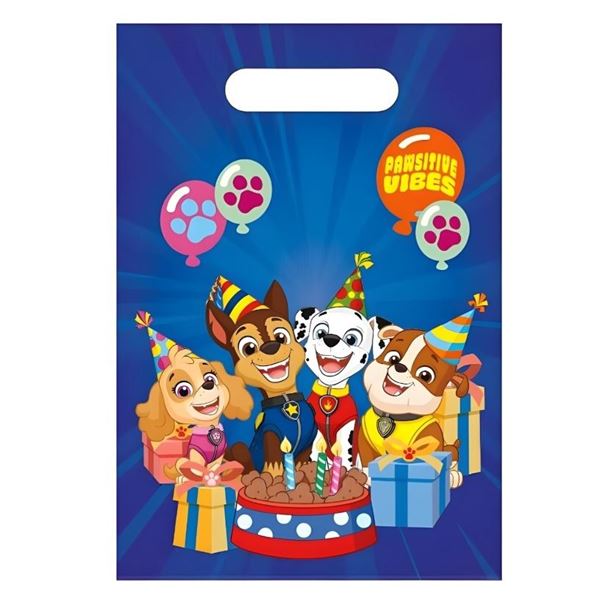 Picture of Bolsas Chuches Fiesta Patrulla Canina plástico (6 unidades)