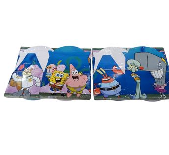 Imagen de Caja Chuches Bob Esponja Cumpleaños (16x16x10cm)