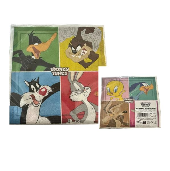 Imagen de Servilletas Looney Tunes papel 33cm (20 unidades)