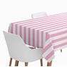 Picture of Mantel Rayas Rosa y Blanco Papel Impermeable 120cm x 180cm