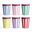 Picture of Vasos Happy Vibes Multicolor 270cc Cartón (6uds)