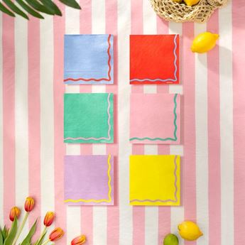 Picture of Servilletas Happy Vibes Multicolor papel 33cm (20uds)