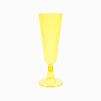 Picture of Copas Cava Plástico Amarillas 150 cc Reutilizables Pack 4 uds