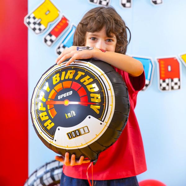 Imagens de Globo Foil Carreras Racing Cumpleaños 45cm