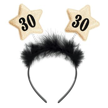 Picture of Diadema 30 Cumpleaños con Estrellas Doradas