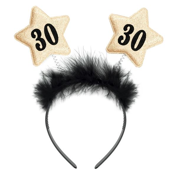 Picture of Diadema 30 Cumpleaños con Estrellas Doradas