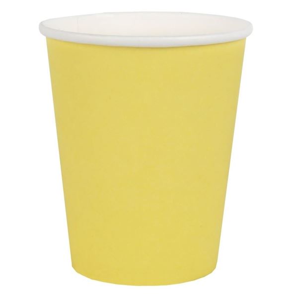 Picture of Vasos Amarillo Pastel cartón SX (10 unidades)