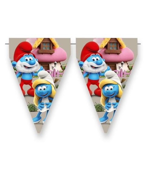 Picture of Banderín Los Pitufos cartón (3m)