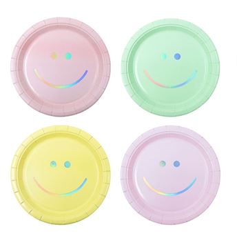 Picture of Platos Smile Pastel cartón 18 cm (6uds)