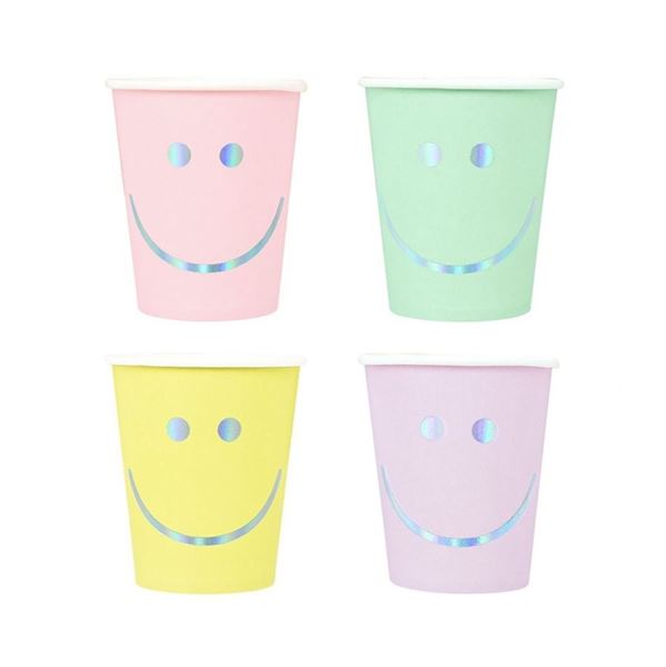 Picture of Vasos Smile Pastel cartón 250ml (12uds)