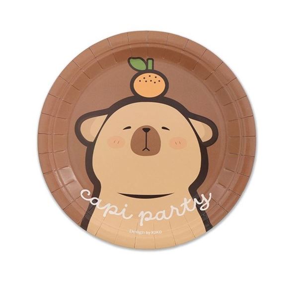 Picture of Platos Capibara 18cm Cartón (6uds)